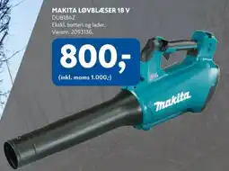 Davidsen Makita Løvblæser 18 v tilbud