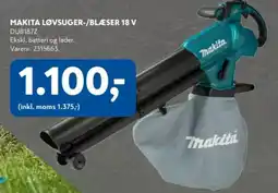Davidsen Makita Løvsuger-/blæser 18 v tilbud