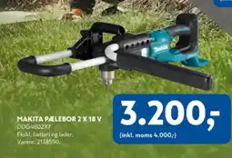 Davidsen Makita Pælebor 2 x 18 v tilbud