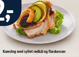 Føtex Kamsteg med syltet rødkål og flæskesvær tilbud