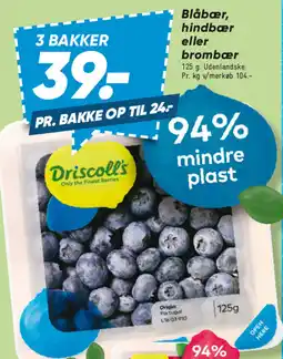 Bilka Blåbær, hindbær eller brombær tilbud