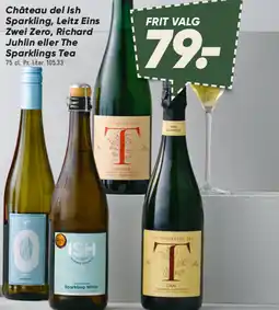 Bilka Château del Ish Sparkling, Leitz Eins Zwei Zero, Richard Juhlin eller The Sparklings Tea tilbud