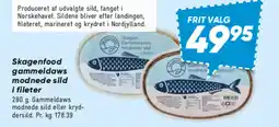 Bilka Skagenfood gammeldaws modnede sild i fileter tilbud