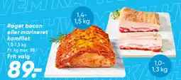 Bilka Røget bacon eller marineret kamfilet tilbud