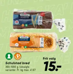 Bilka Schulstad brød tilbud