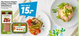 Bilka Den Grønne Slagter pålæg, postej eller kalkunbacon tilbud