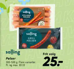 Bilka Salling Pølser tilbud