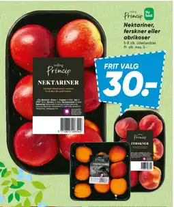 Bilka Nektariner, ferskner eller abrikoser tilbud