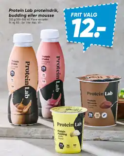 Bilka Protein Lab proteindrik, budding eller mousse tilbud
