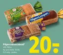 Coop 365 Pågen sandwichbrød tilbud