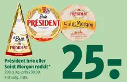 Coop 365 Président brie eller Saint Morgon rødkitt tilbud