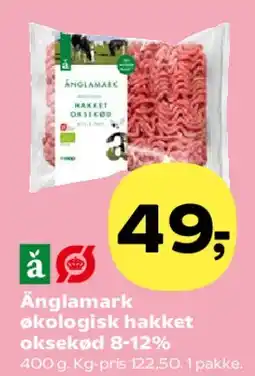 SuperBrugsen Ånglamark økologisk hakket oksekød 8-12% tilbud