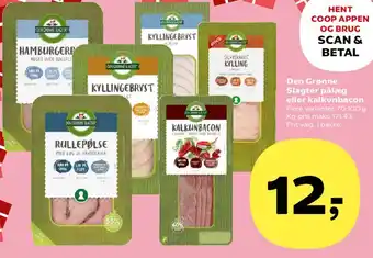 SuperBrugsen Den Grønne Slagter pålæg eller kalkunbacon tilbud