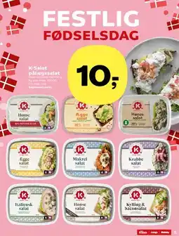 SuperBrugsen K-Salat pålægssalat (udvalg) tilbud