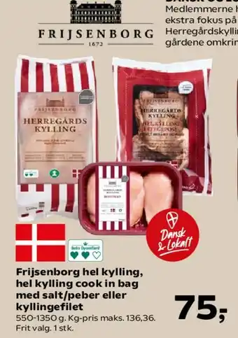 SuperBrugsen Frijsenborg hel kylling tilbud