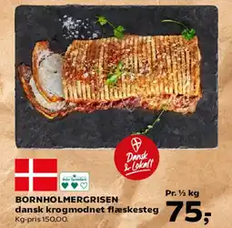 SuperBrugsen Bornholmergrisen dansk krogmodnet flæskesteg tilbud
