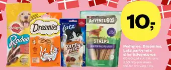 SuperBrugsen Pedigree, Dreamies, Latz party mix eller Adventuros tilbud