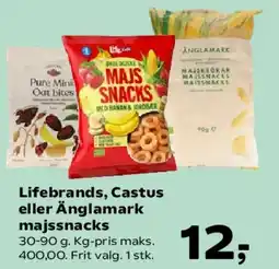 SuperBrugsen Lifebrands, Castus eller Änglamark majssnacks tilbud