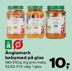 SuperBrugsen Änglamark babymad på glas tilbud