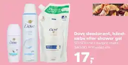 SuperBrugsen Dove deodorant, håndsæbe eller shower gel tilbud
