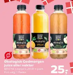 SuperBrugsen Økologisk Godmorgen juice eller nektar tilbud
