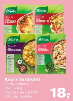 SuperBrugsen Knorr færdigret (flere varianter) tilbud