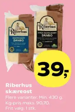 Kvickly Riberhus skæreost tilbud