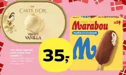 SuperBrugsen Marabou ispinde / Carte D'Or Velvety Vanilla tilbud