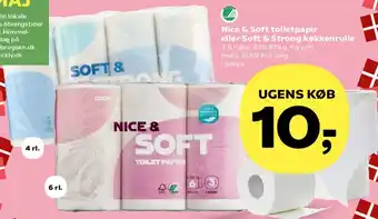 Nice & Soft toiletpapir / Soft & Strong køkkenrulle