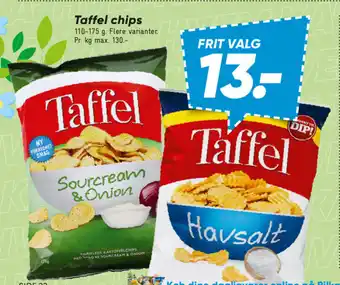 Bilka Taffel chips tilbud