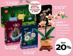 Kvickly LEGO Blomster tilbud
