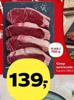 Kvickly Coop entrecote tilbud