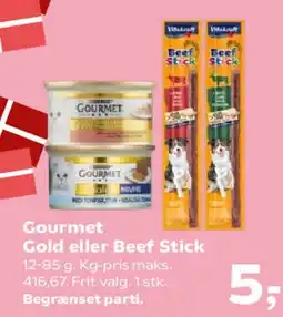 Kvickly Gourmet Gold eller Beef Stick tilbud
