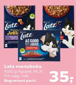 Kvickly Latz menuboks tilbud