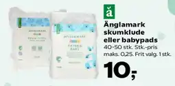 Kvickly Änglamark skumklude eller babypads tilbud
