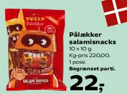 Kvickly Pålækker salamisnacks tilbud
