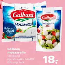 Kvickly Galbani mozzarella tilbud