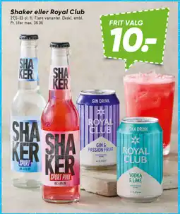 Bilka Shaker eller Royal Club tilbud
