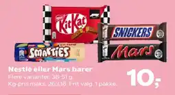 Kvickly Nestlé eller Mars barer tilbud