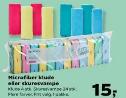 Kvickly Microfiber klude eller skuresvampe tilbud