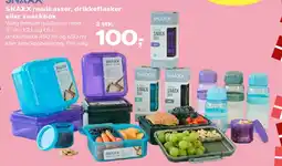 Kvickly SNAXX madkasser, drikkeflasker og snackbox tilbud