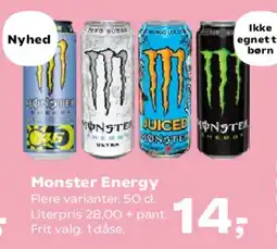 Kvickly Monster Energy tilbud