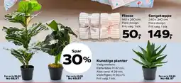 Kvickly Kunstige planter tilbud