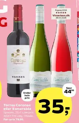 Kvickly Torres Coronas eller Esmeralda tilbud