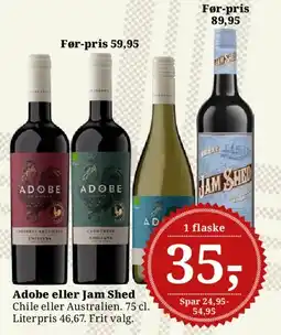 Dagli'Brugsen Adobe eller Jam Shed tilbud