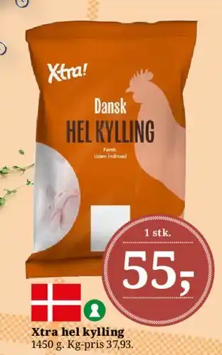 Dagli'Brugsen Xtra hel kylling tilbud