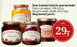 Dagli'Brugsen Den Gamle Fabrik marmelade tilbud