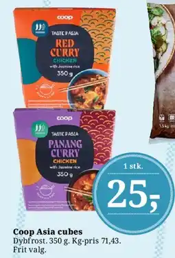 Dagli'Brugsen Coop Asia cubes tilbud