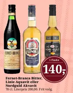 Dagli'Brugsen Fernet-Branca Bitter, Linie Aquavit eller Nordguld Akvavit tilbud