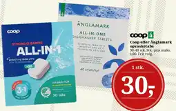 Dagli'Brugsen Coop / Änglamark All-in-1 opvasketabs tilbud
